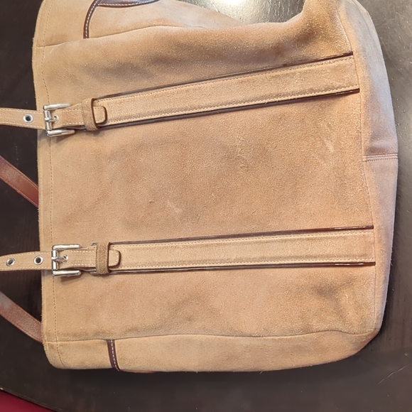 Coach suede tote - Picture 2 of 8